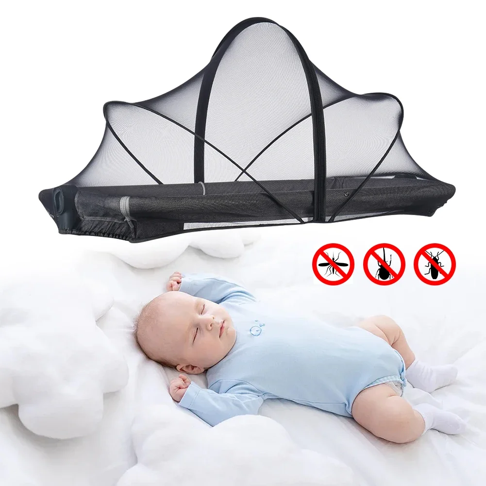 Baby Mosquito Net Tent Breathable Foldable Mosquito Net Folding Crib Cover  Travel Crib/Playpen