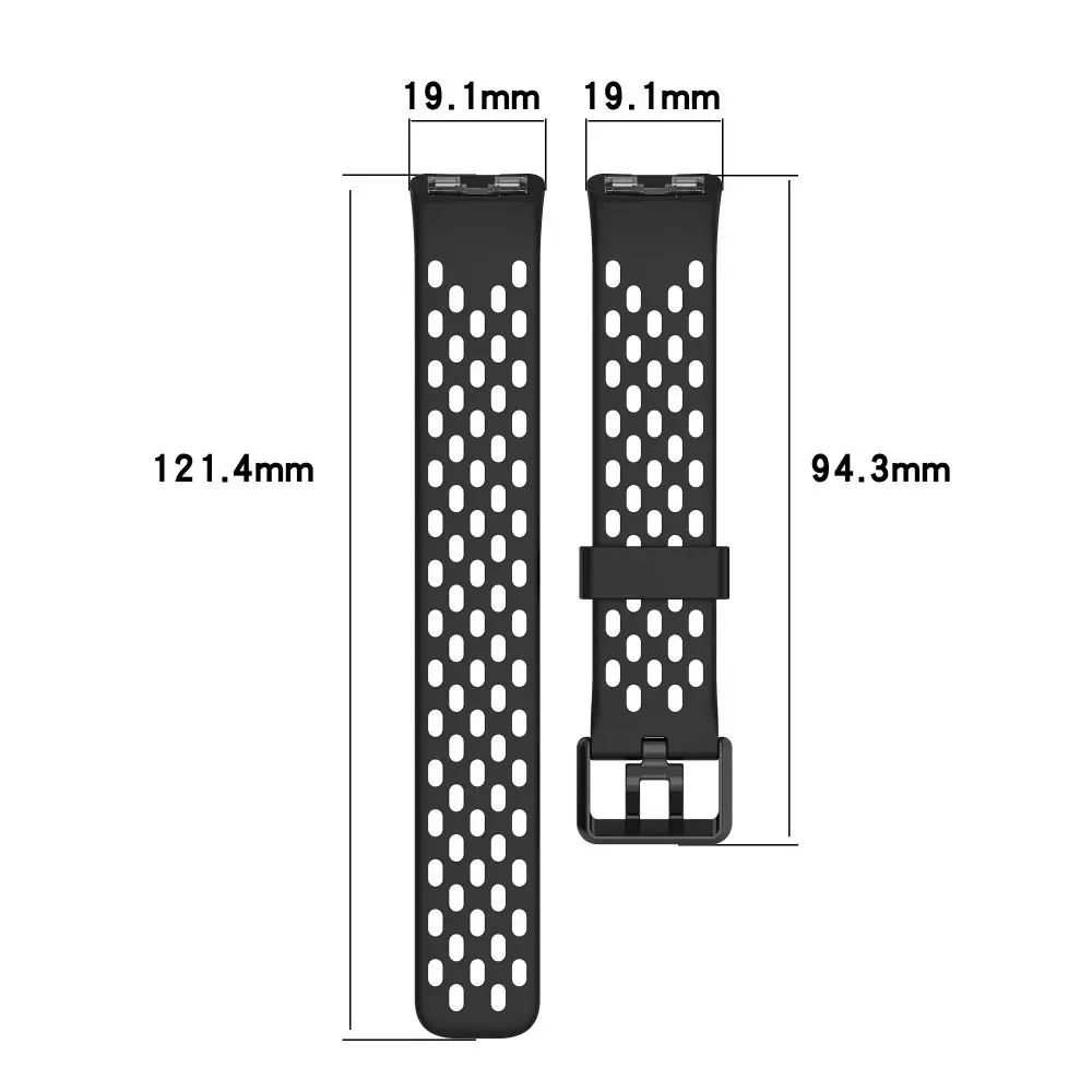 Nova pulseira de relógio de silicone de substituição respirável pulseira fivela acessórios pulseira para huawei band 9/8