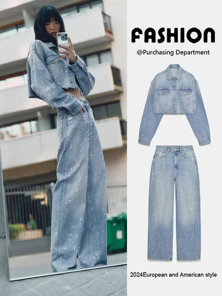 

New Arrival ort Denim Jaet Women's Faion Straight Leg Jeans Autumn Collection ZA2025 Ele Lady's Wardrobe entials