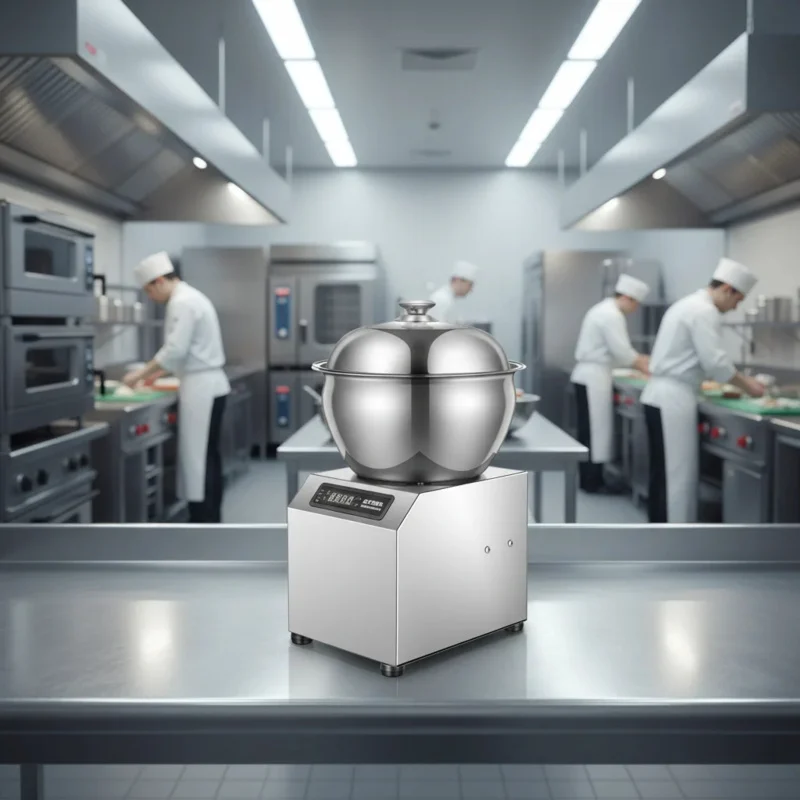 

Birui High-Power Fully Automatic Commercial Restaurant Dough Mixer Stainless Steel Electric Digital Control