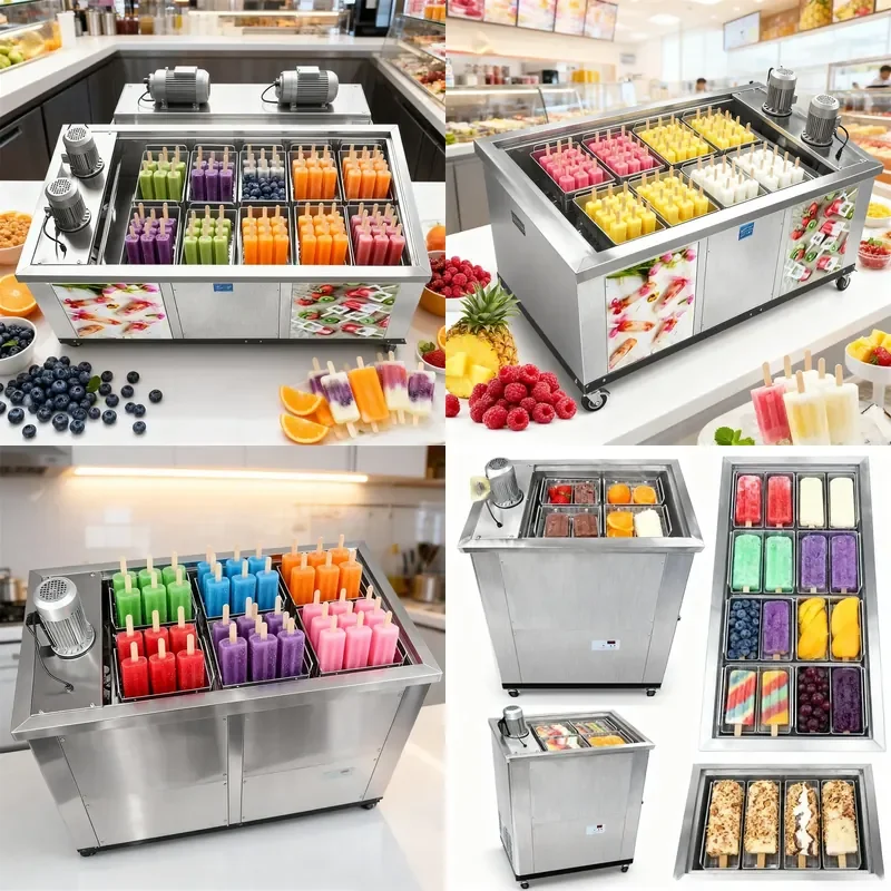 2 4 6 8 10 Model Commercial Popsicle Machine High Volume for Ataforma Brazilian Popsicle Maker