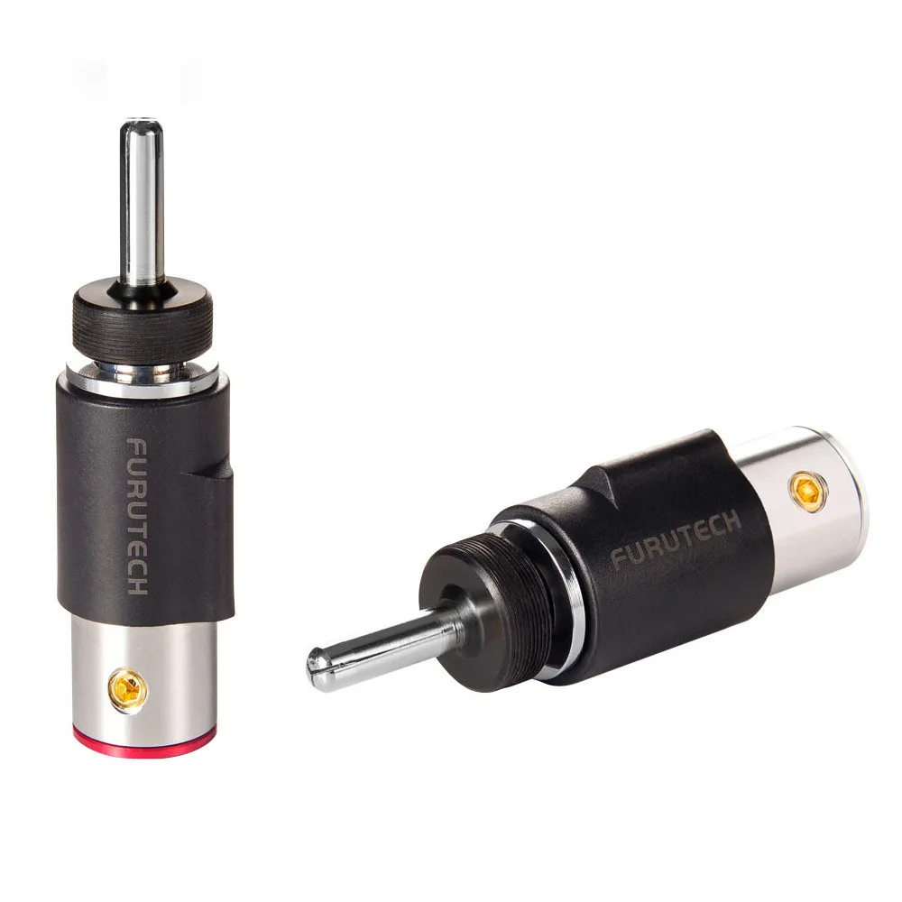 Original FURUTECH FT-212 Non-magnetic Rhodium or Gold Plated Speaker Banana Plug