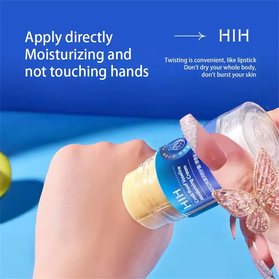 Anti cracking Vaseline True Moisturizing Double Protection Cream Orange Peach Hand and Foot Moisturizing Stick Foot Cream Winter