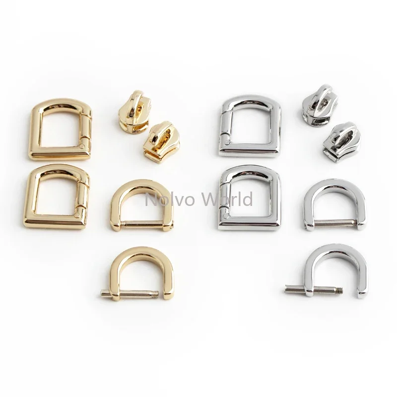 1/3/10Sets Silver,Gold Decoration Metal Turn Locks For Leather Bags Purse Handbag Shoulder Twist Lock Buckle Fitting Accessories