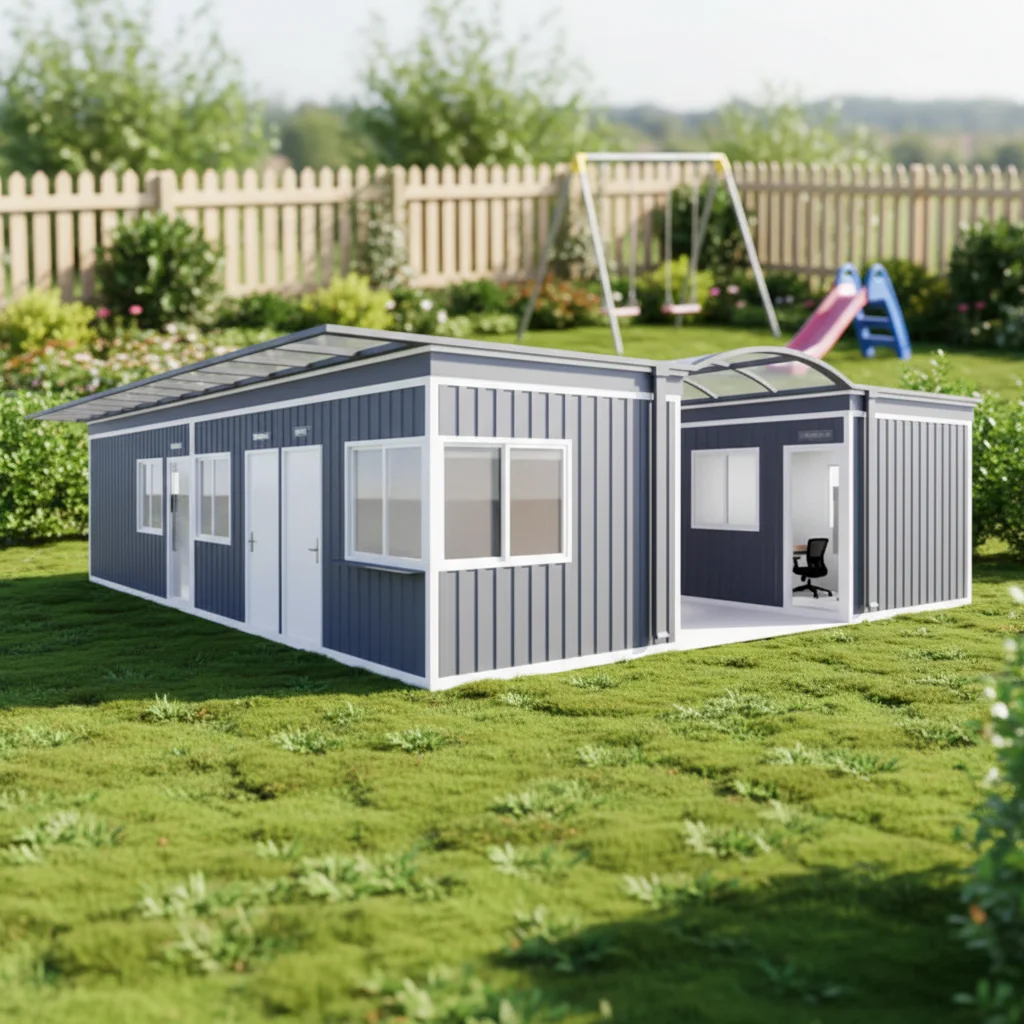 FOODLINE Container Garage Fully Assembled Option Container Garage For Private Vehicle Storage Backyard Facility