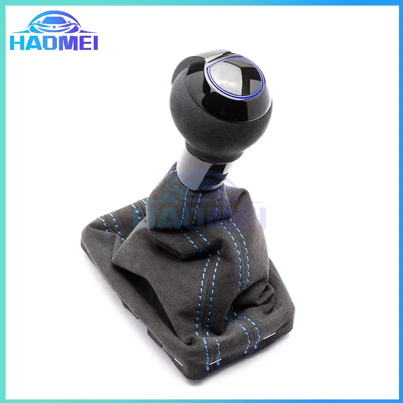 Shift Gear Knob, Suitable For Automatic Shift Lever Of Audi A3 A4 Q3 A6 A5 RS4, With Dust-Proof Leather Cover,Car Accessories