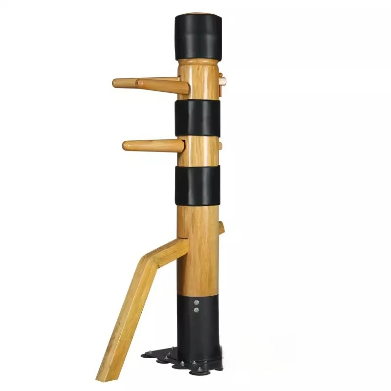 

Mooden Man Pile Adult Wing Chun Standard Vertical Traditional Solid Wood Single Home Training Wushu Fighting Sanda