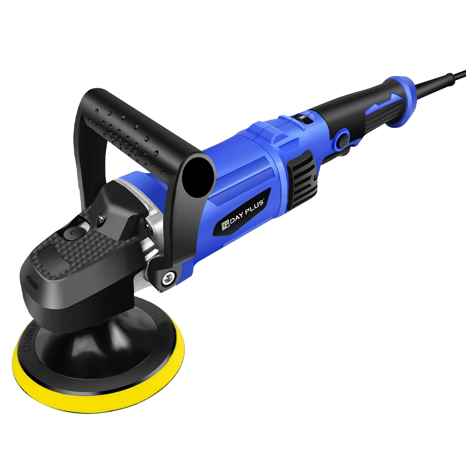 Electric Dual Action Polisher for Car, 1400W Electric Polishing Machine Car Polisher, 800-3500 RPM, 6 Variable Speeds, 150-180mm