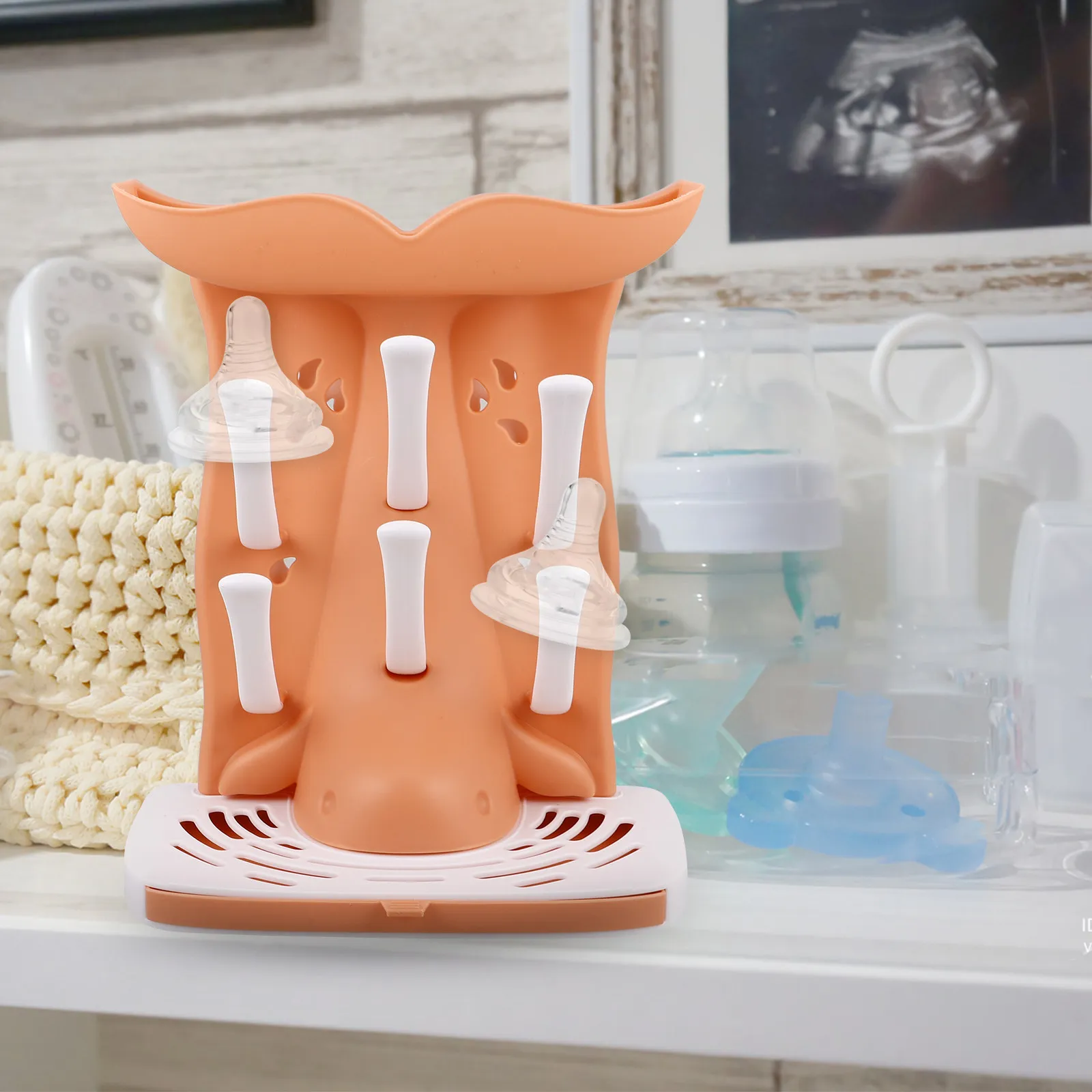 Bottle Drying Rack for Baby Bottles Multi Functional Draining Stand with Fast Water Drainage Ideal for Small Kitchen Nursery