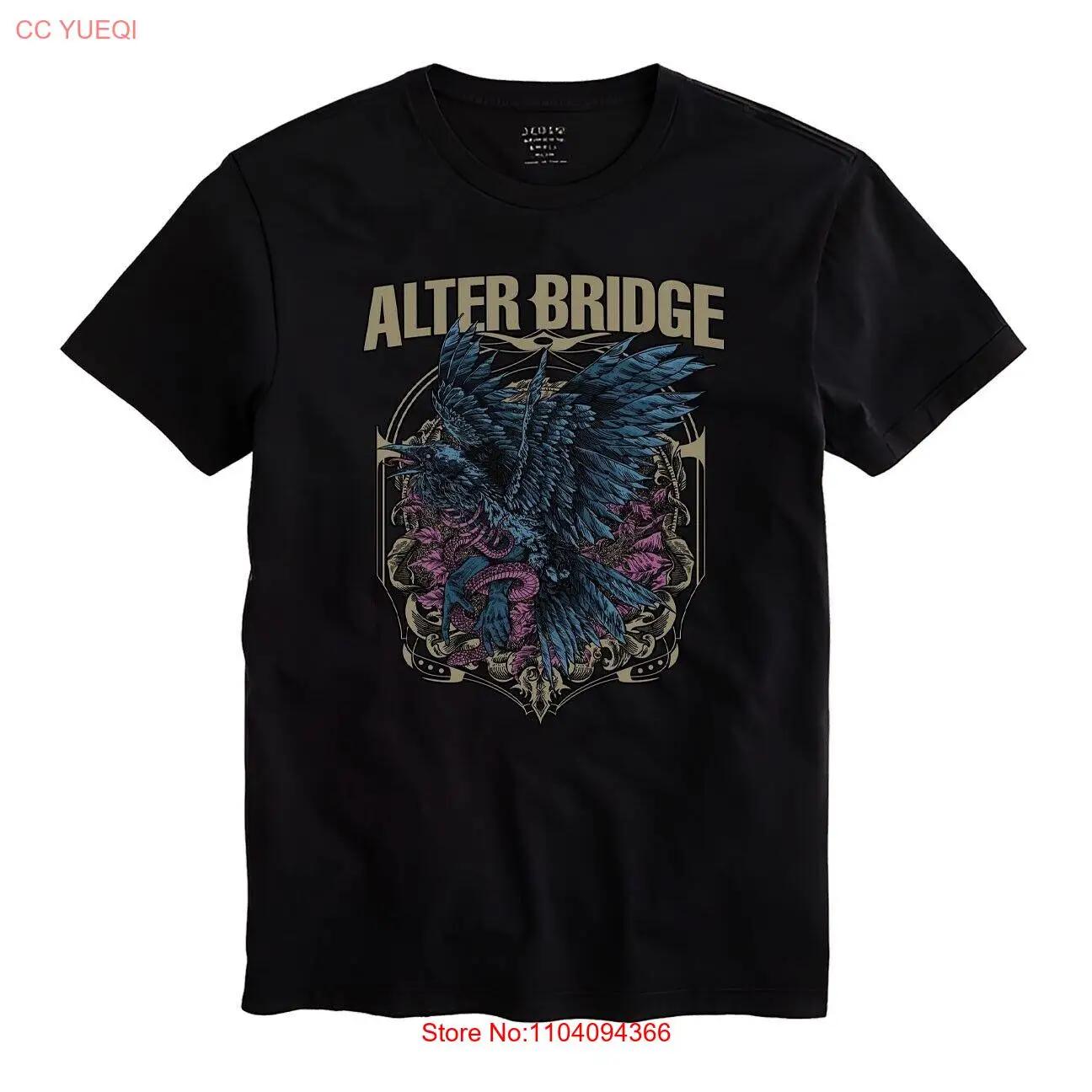 T-shirt Alter Bridge Men Unisex Black Shirt Size S-5XL