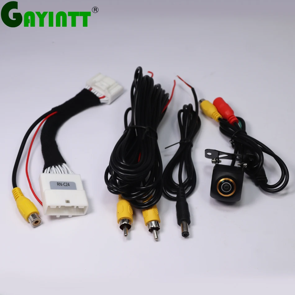 

GAYINTT 170 Degree Car Rear View Camera RCA Video Cable RCA Connection Adapter For Renault Stepway Vivaro Dacia Sandero C24