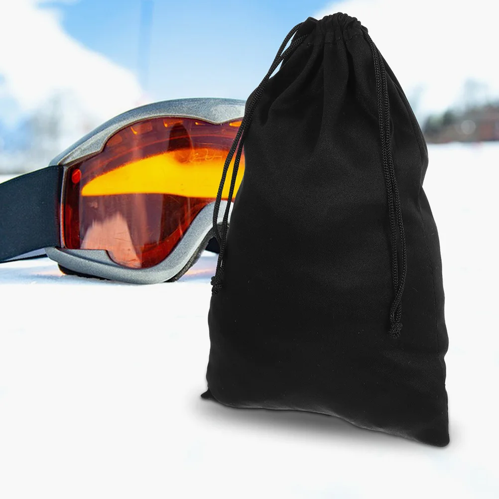 5Pcs Snow Goggles Bag Drawstring Portable Soft Glasses Pouch Protective Ski Sunglasses Storage Travel Outdoor Eyewear