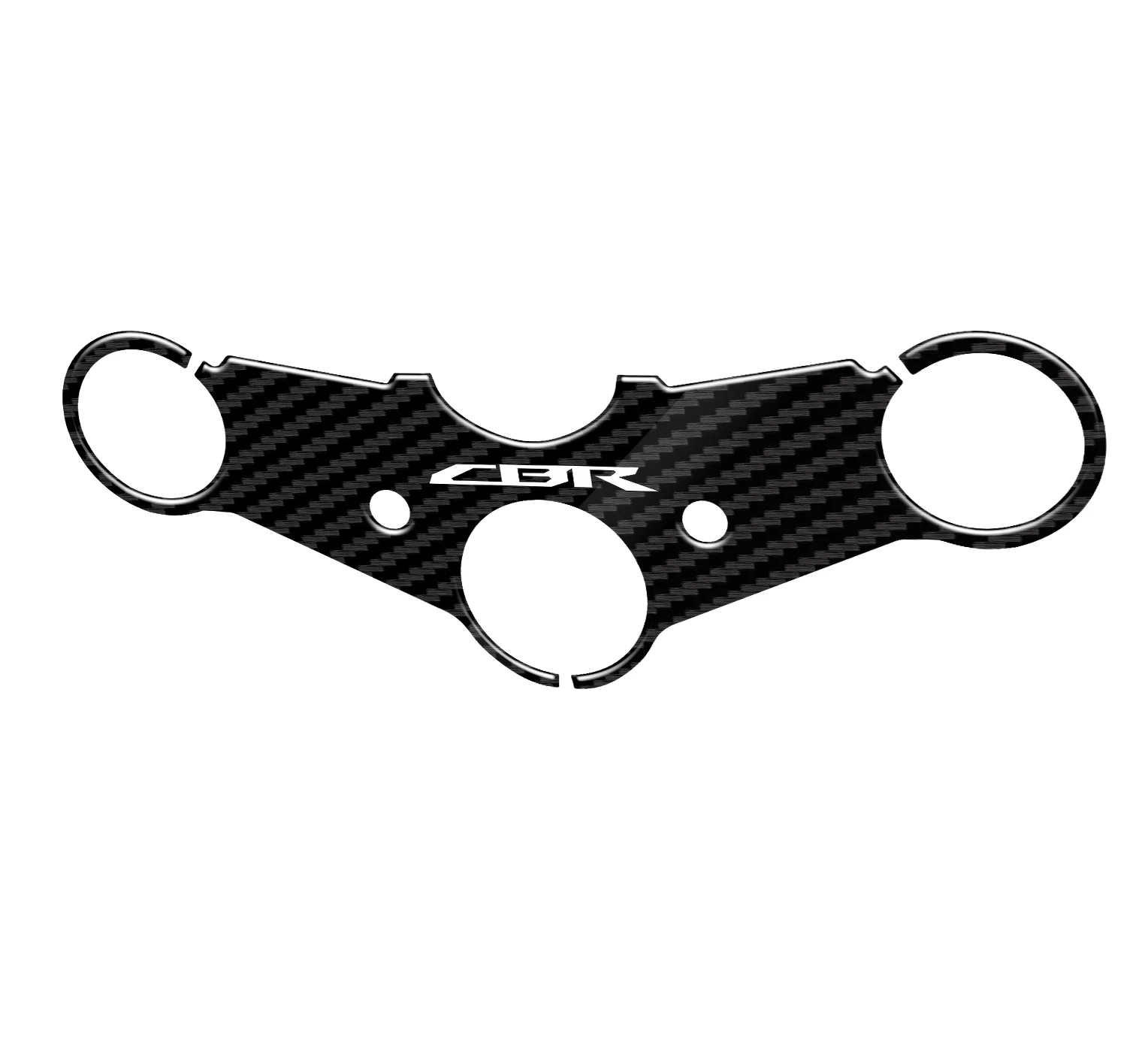 3D Motorcycle Carbon Fiber Pattern Top Triple Clamp Yoke Sticker Case for HONDA CB400 VTEC400 CB 400 2005-2007 2006