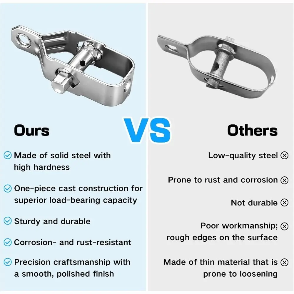 Cable Fastening All-Steel Wire Tightener 80mm Heavy Duty Electric Fence Tightener Wire Ratchet Tensioner Fence