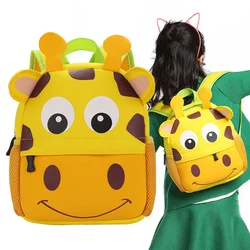 Popular Toddler Children School Bags Cartoon Animals Giraffe Backpack Kindergarten Schoolbag Girl Boys Bag Kids Backpacks