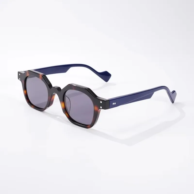 

Новинка 2025, мужские солнцезащитные очки в стиле ретро черепахи, UV400, многоугольные тонкие цветные женские модные солнцезащитные очки для макияжа