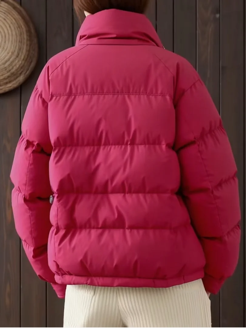 Plus size algodão jaet feminino inverno faion cact design sensação quente ort casaco casual solto ajuste longo sve zíper