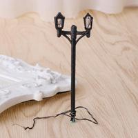 QX2C Miniature Landscape Street Lamp Road Light Bonsai Lighting Ornament Garden Decor
