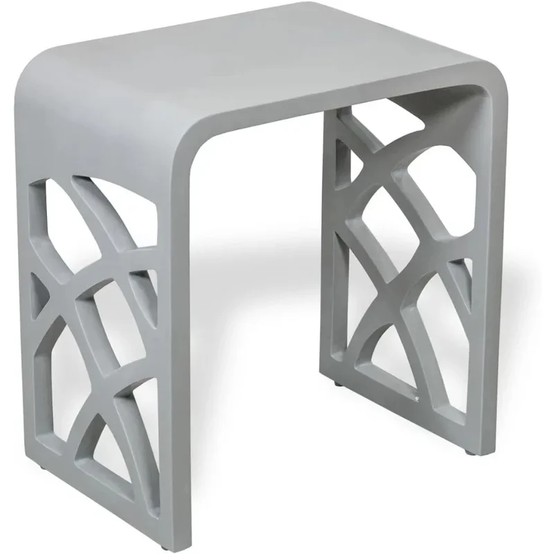 

Pure Grey Matte Shower Chair, 19 lbs - Ideal for Elderly or Disabled Users