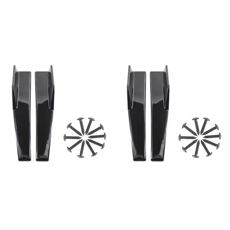 

2X Side Skirts Fits Universal Vehicles Black 450Mm Exterior Side Bottom Line Extensions Splitter Lip Car Diffusers