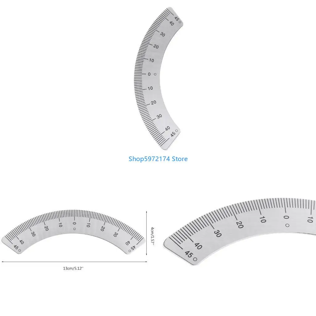 Y3NB Upgraded Milling Machine Part Arc-shaped Protractors with Clear Scale 45 Degree