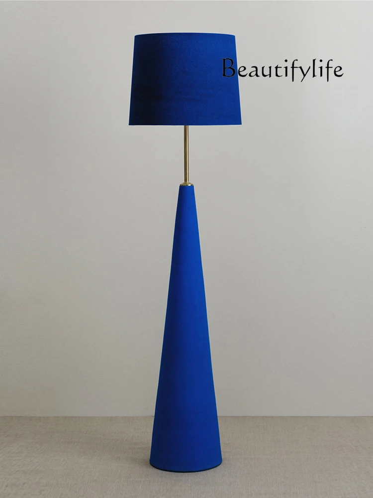 Simple and creative Klein blue floor lamp exhibition hall living room bedroom study sofa floor lamp