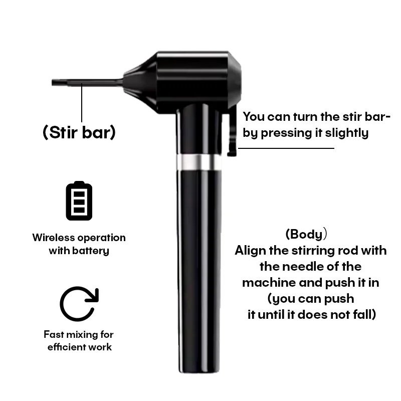 الوشم الحبر خلاط POSEIDON المهنية آلة الوشم العرض مع 5 العصي خلط الساخن تجميل دائم الوشم الحبر خلاط