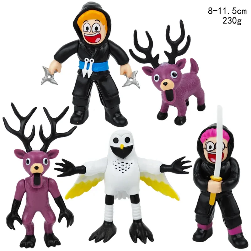 حار 99 ليال في الغابة عمل الشكل الغزلان البومة الماعز تمثال سطح المكتب الديكور نموذج الحلي المشجعين هدايا عيد الميلاد #2