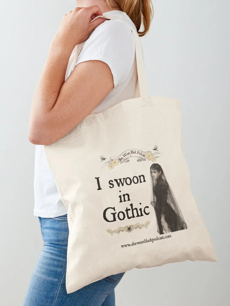 

I Swoon in Gothic Tote Bag canvas shopping bag eco pack Women bags Women's bag
