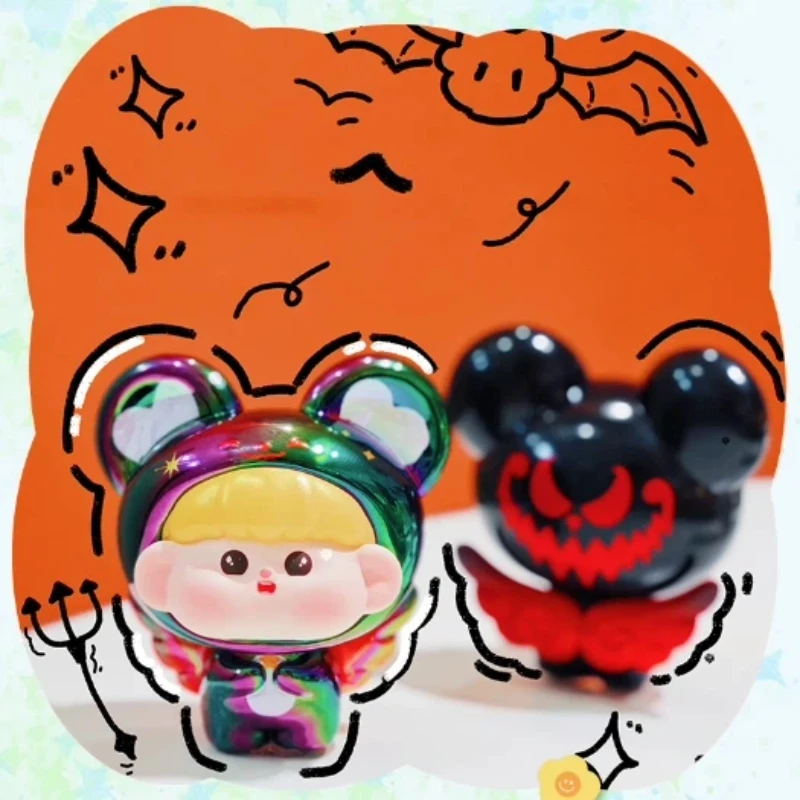 3BabiesToy الدهنية كبيرة الأذن الحيوان سلسلة لطيف صندوق أعمى صغير Kawaii دمية لامعة مطلي لعبة ديكور المنزل مفاجأة هدية صندوق غامض #3