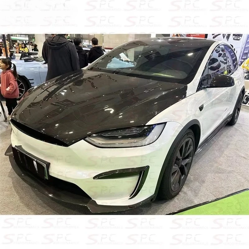 Dry Carbon Fiber Body Kit for T Model X 2023+ Prepreg Carbon Fiber Wind Spoiler Kit for Model X Aerokit for
