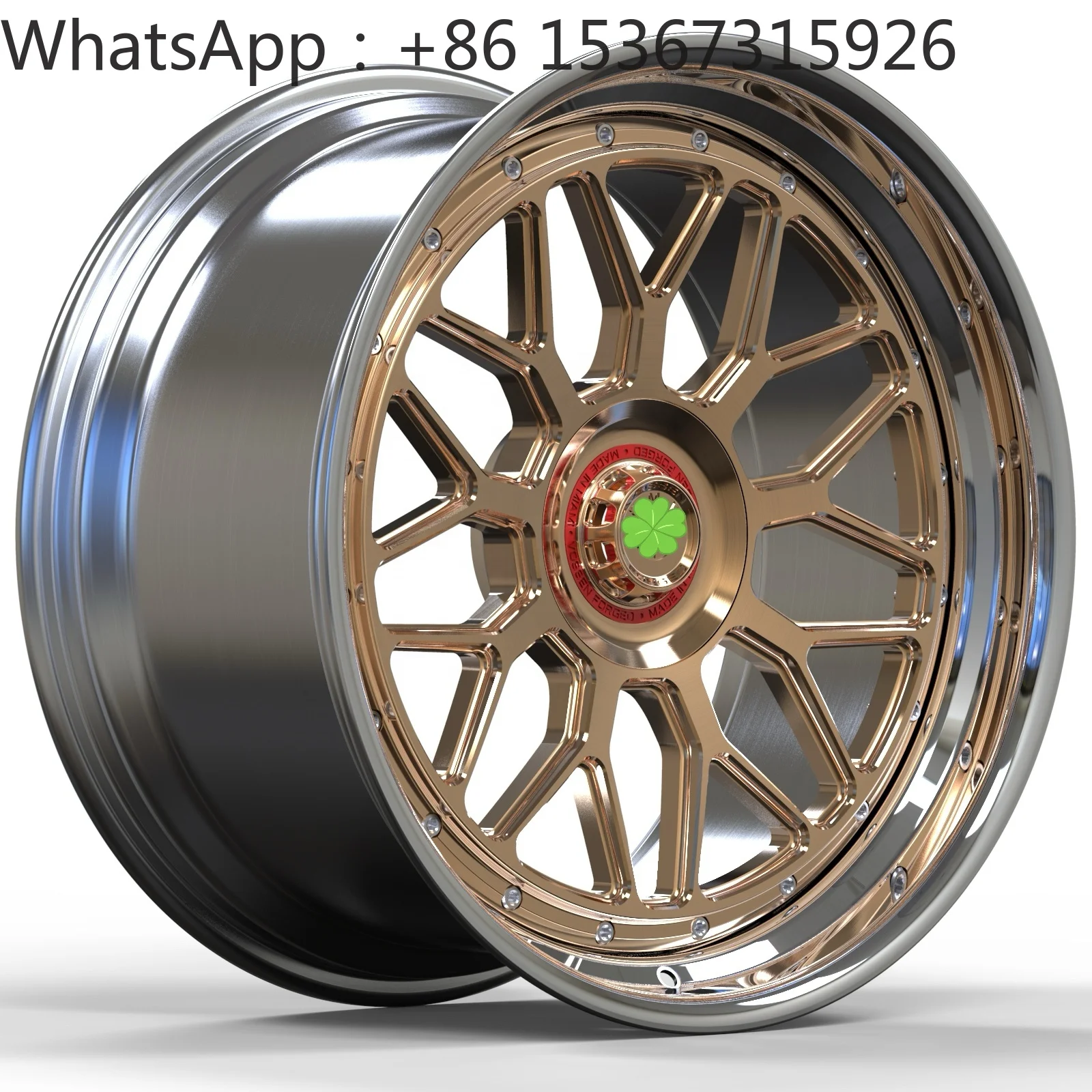 Custom Two Pieces Forged Aluminum Alloy Car Wheel Rims 16-24 Inch Universal Fit For Most Vehicle Models