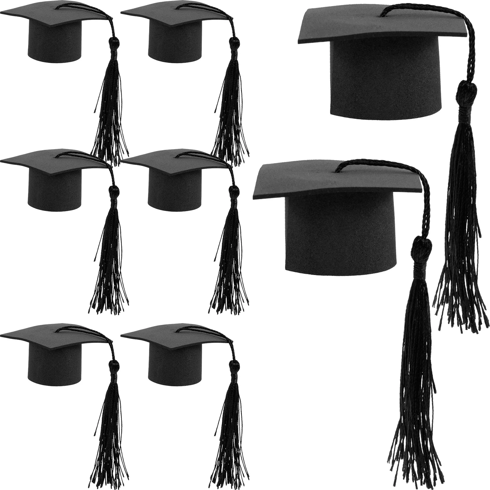 

10Pcs Graduation Cap Cake Ornaments Fun and Creative Cake Decorations for Special Events Cupcake Decoration Grad Ornament