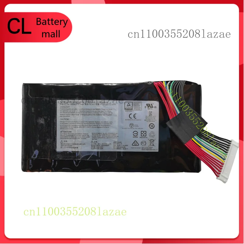 

Genuine BTY-L78 Battery for MSI GT62VR 6RD GT73 GT73VR GT83VR GT80 GT80S GT83