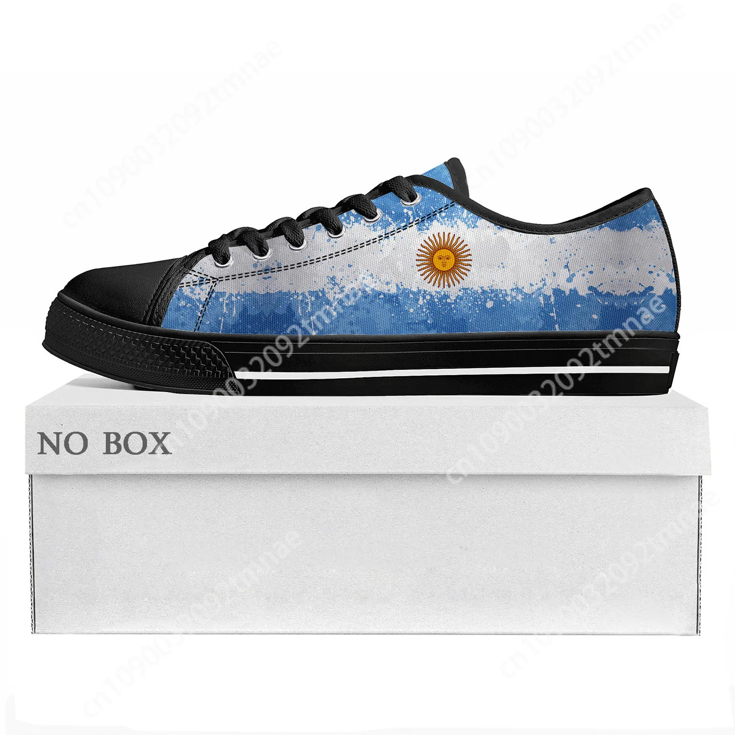 Argentine Flag Low Top High Quality Sneakers Mens Womens Teenager Canvas Sneaker Argentina Prode Casual Couple Shoes Custom Shoe