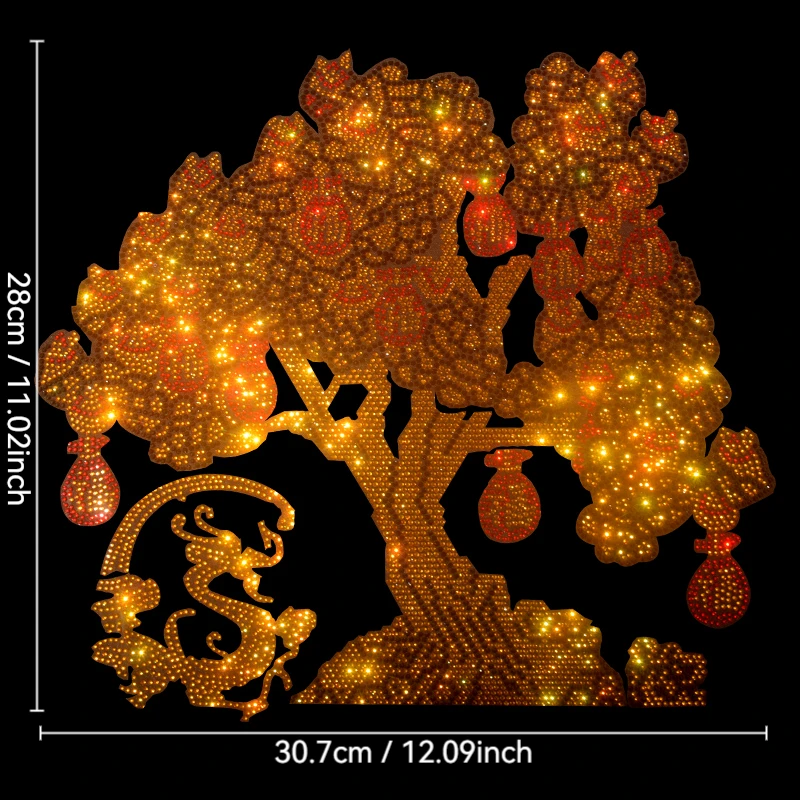 

High-quality DIY ironing of Chinese-style money tree patterns on T-shirts, sweatshirts and denim clothing accessories