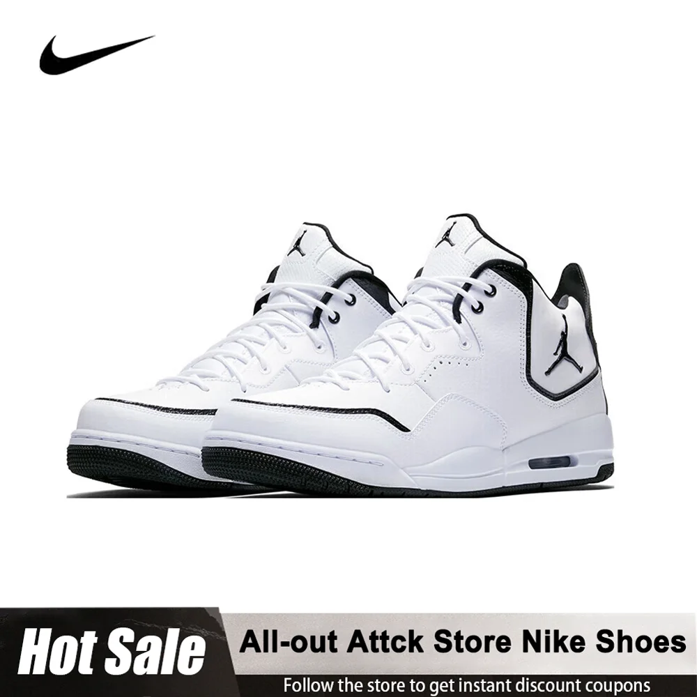 

Мужские баскетбольные кроссовки Nike Jordan Courtside 23, средние кроссовки в стиле ретро AR1000-100, универсальная и прочная белая нескользящая повседневная обувь