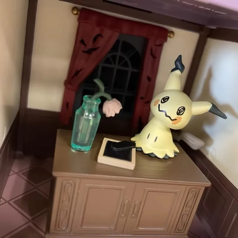 Re-Ment Pokemon Midnight Mystery House 2 Scena in miniatura Modello d'azione da collezione Scatola cieca Regalo a sorpresa in magazzino
