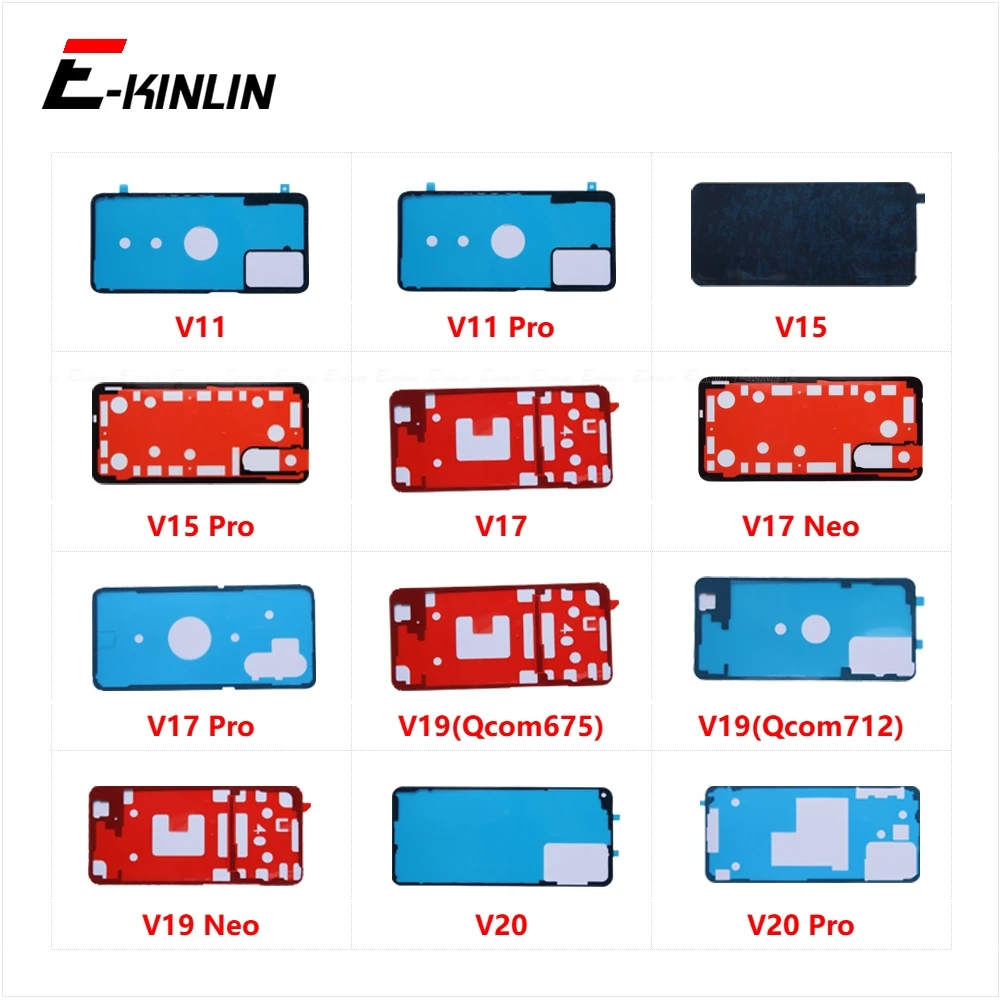 Back Rear Battery Cover Door Sticker Adhesive Glue Tape For Vivo V11 Pro V15 V17 Neo V19 V20 Parts