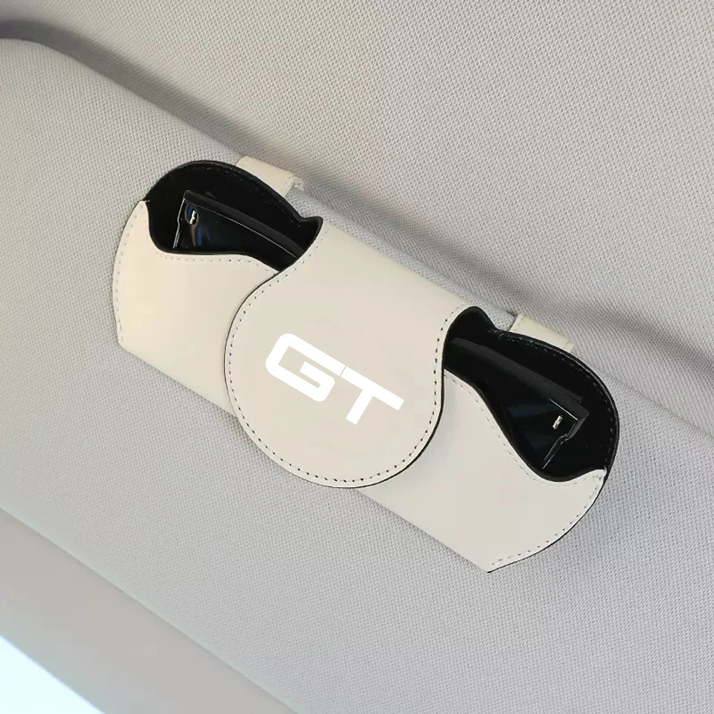 Car Visor Storage Glasses Clip Sun Visor Glasses Box for Ford Mustang SHELBY GT 500 350 Auto Accessories