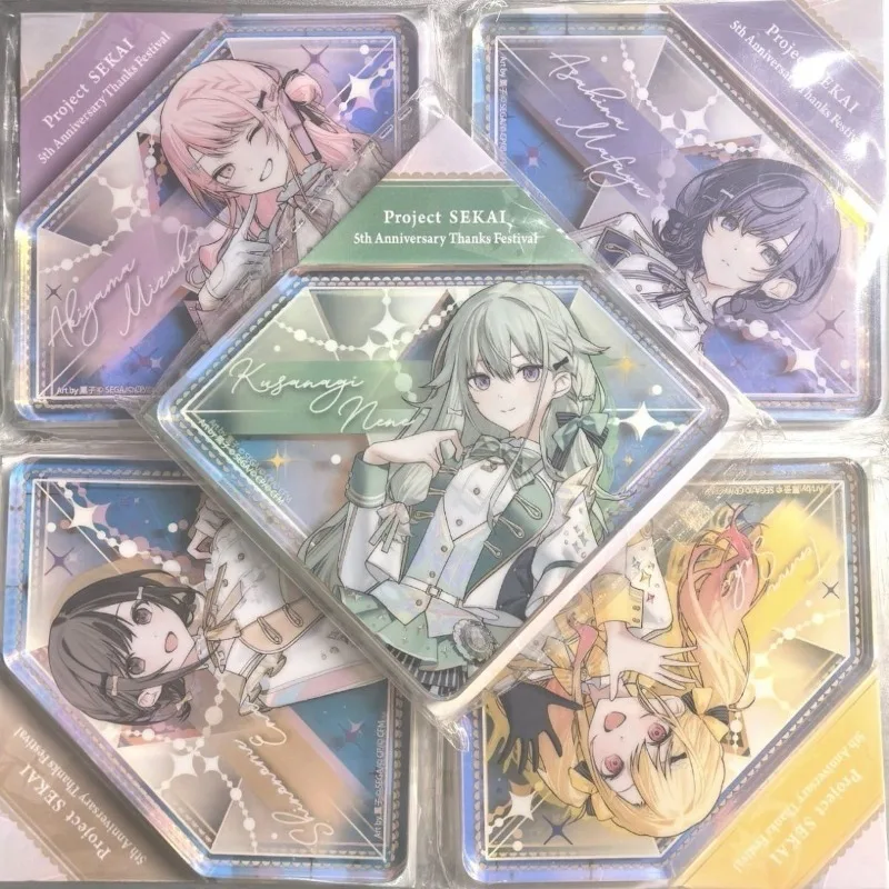 Kawaii PJSK Project SEKAI 5th Anniversary Thanks Festival Acrylic Anime Character Display Frame Ornament Game Fans Present