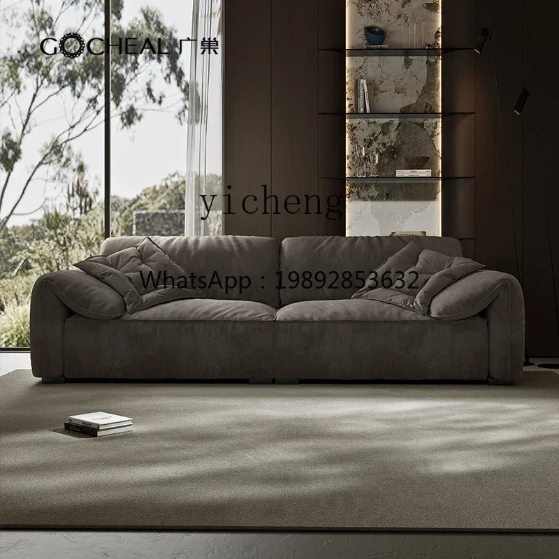 

BB sofa living room straight row Italian minimalist Nordic down fabric