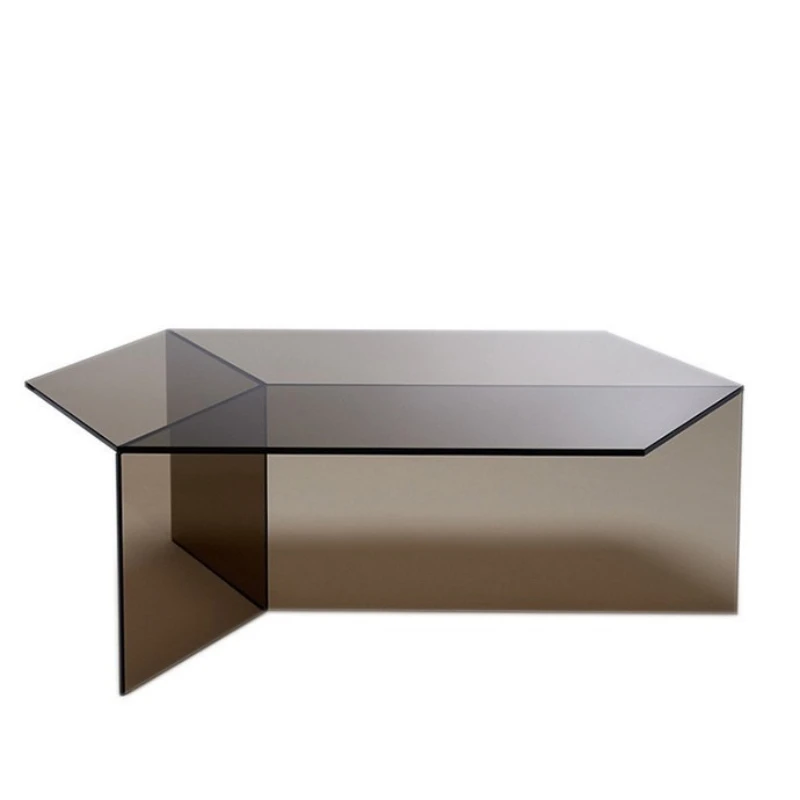 Light luxury acrylic coffee table, Nordic Internet celebrity home living room, side table, simple transparent sofa table