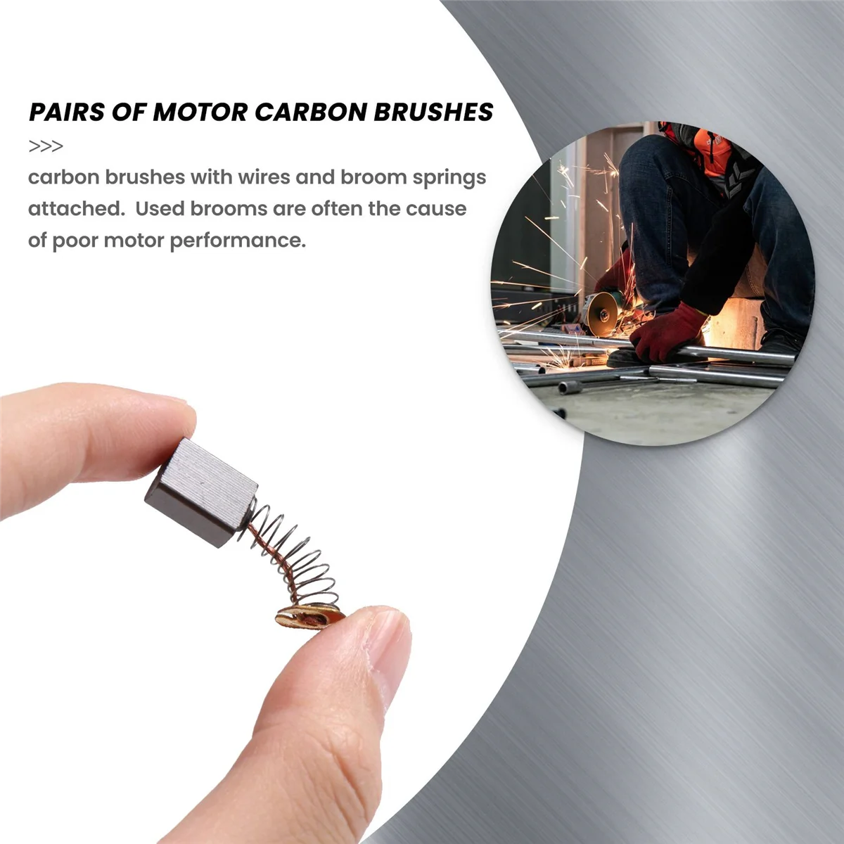 2 pairs 12 x 9 x 6 mm coal brushes Electric tool for electric percussion motor HOT