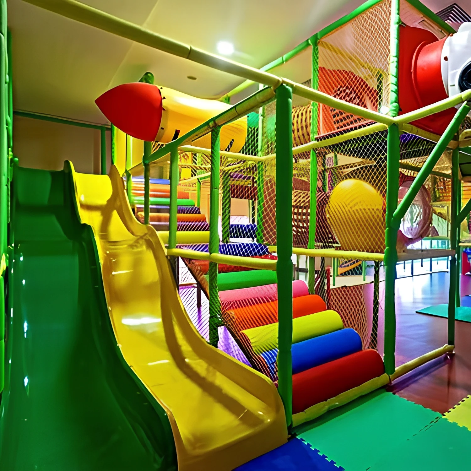 Eco-Friendly Interactive Playground, Dynamic Game Modules, Indoor Play Equipment for Kids, Safe and Durable Play Area