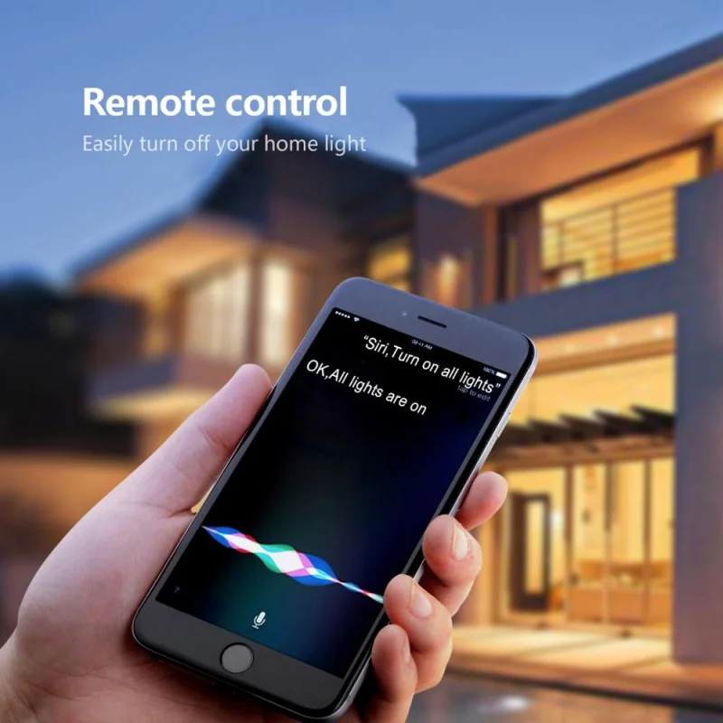 Genuine Homekit WiFi Smart LED Lamp GU10 E14 E27 RGB lampadina Siri Voice APP Control funziona per Apple Home kit Alexa Google Home