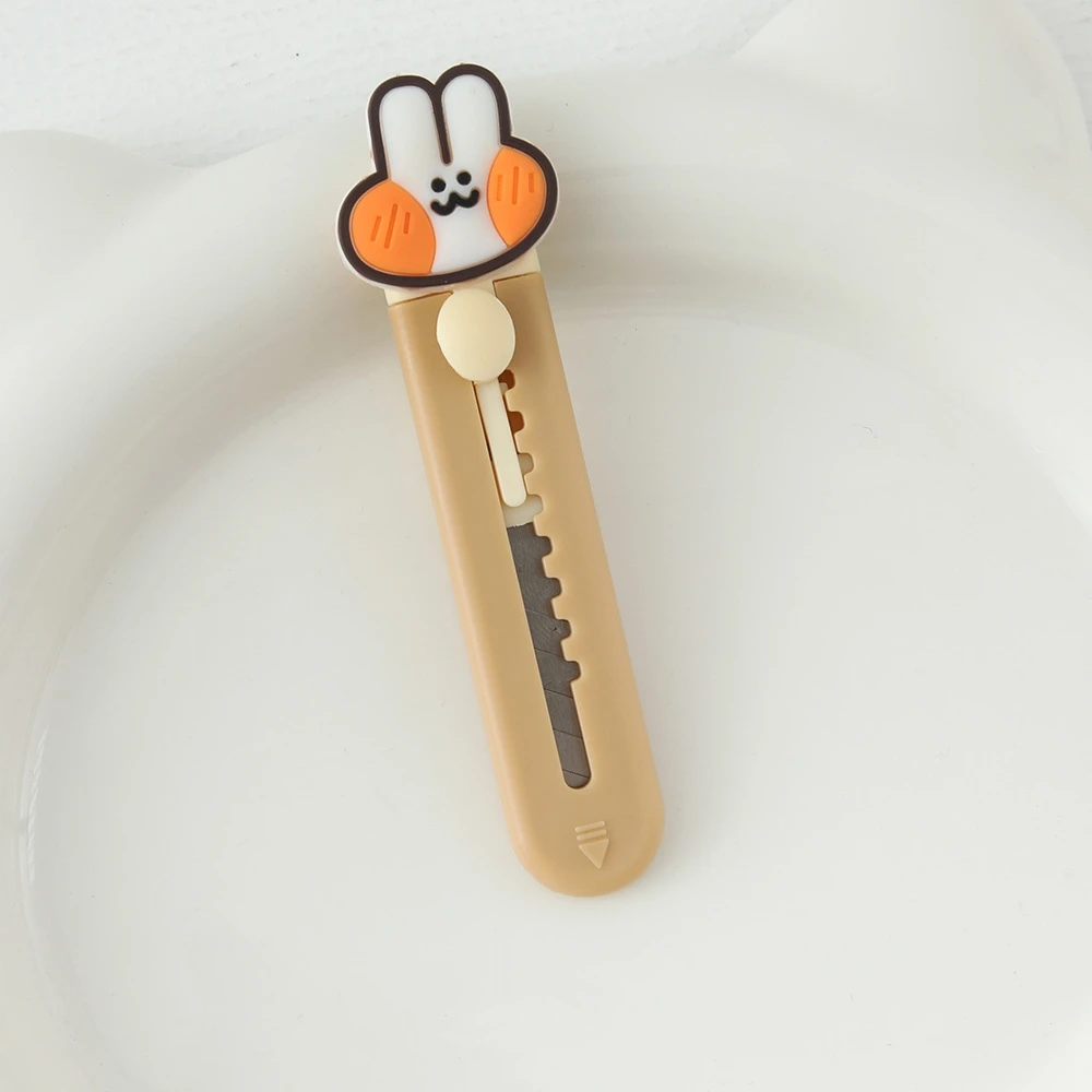 Retractable Blade Knife Portable Stationery Razor Blade Mini Utility Knife Adjustable Paper Cutter For Office Stationery Diy