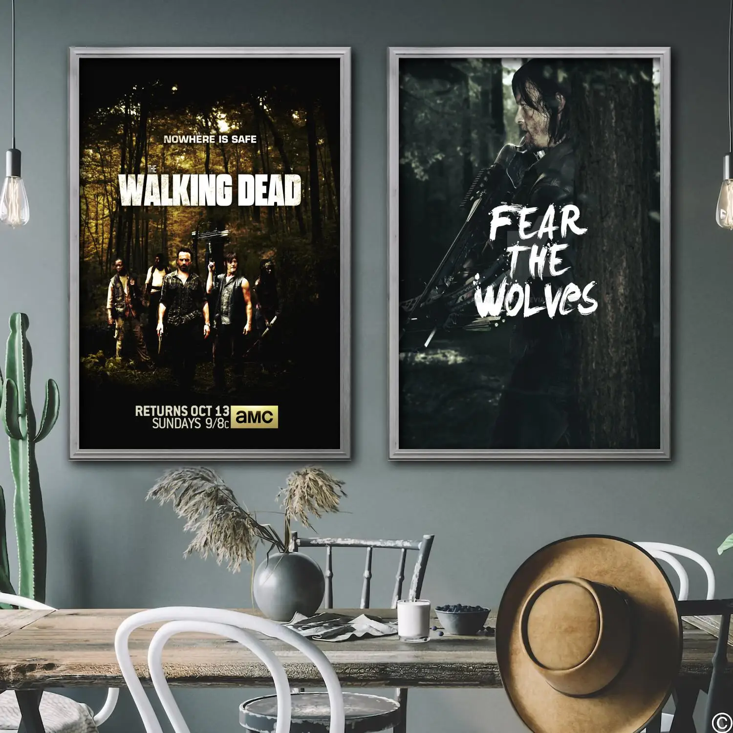 

the walking dead series Decorative Canvas Posters Room Bar Cafe Decor Gift Print Art Wall Paintings