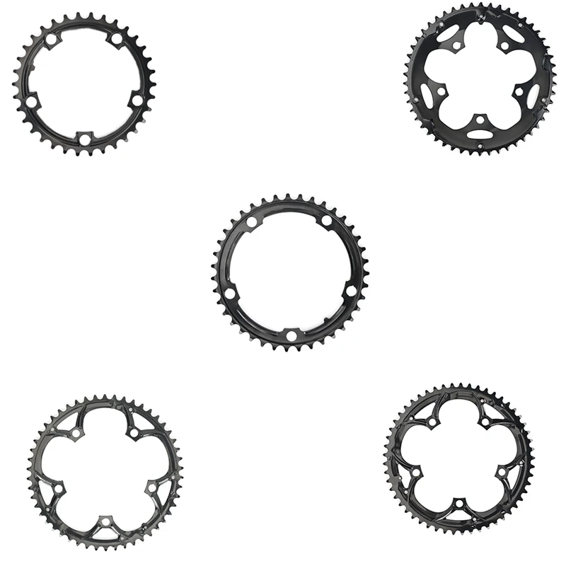 Road Bicycle Crankset 53 50 39 34T Gear Universal Bicycle BCD130 110 Disc Repair Parts