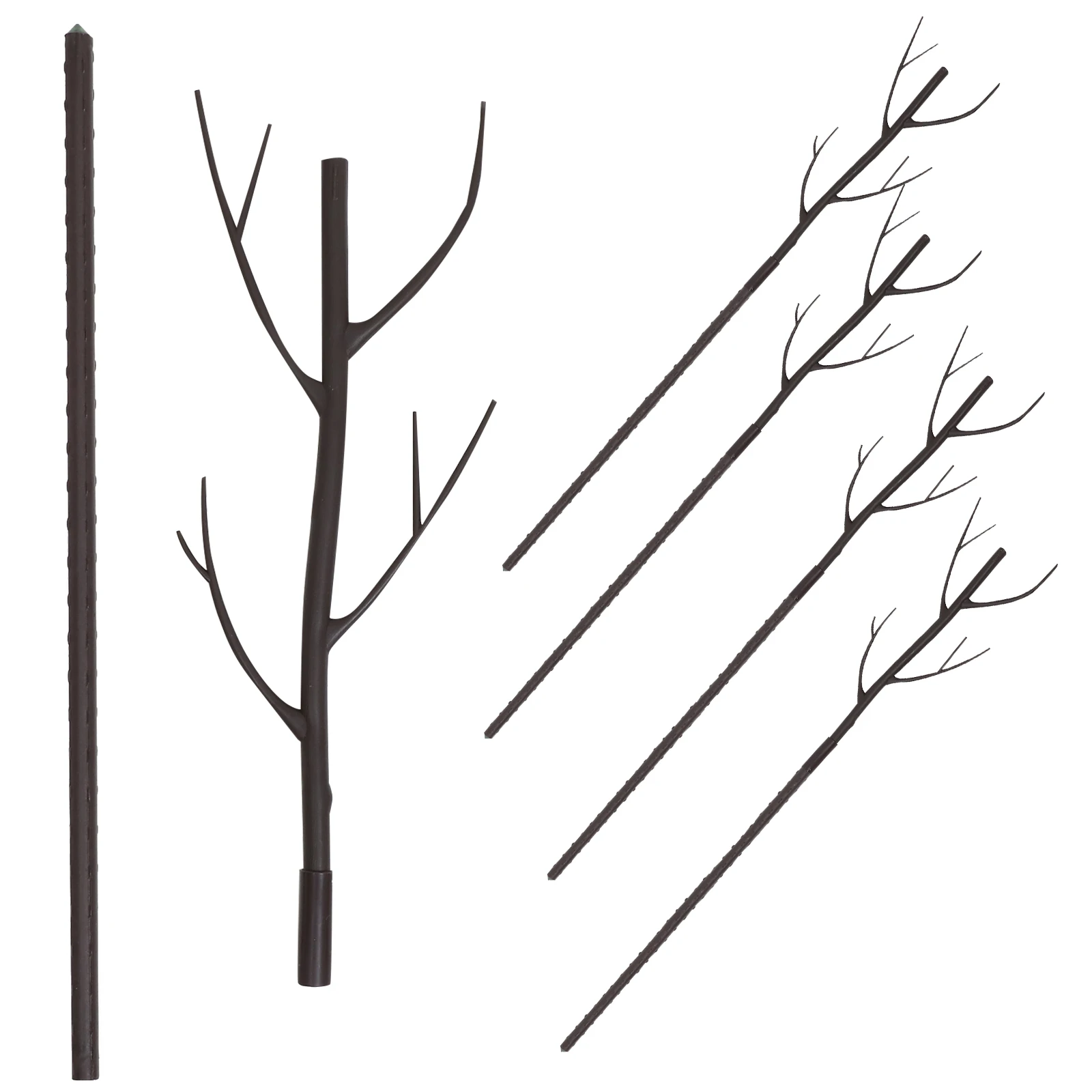 

5 Sets Brown Plant Stakes Support Trellis for Climbing Plants Flower Pillars Prevent Garden Vine Decor Poles Outdoor